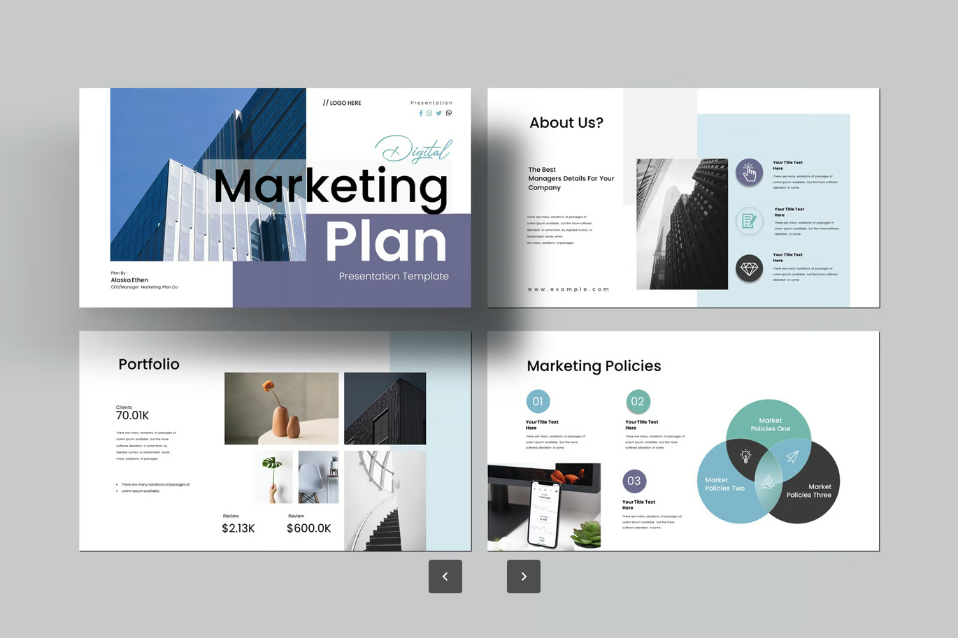 数字营销PPT模板可编辑Keynote商业计划书高端大气策划方案设计素材Digital Marketing Plan Keynote Template-演示喵HUB
