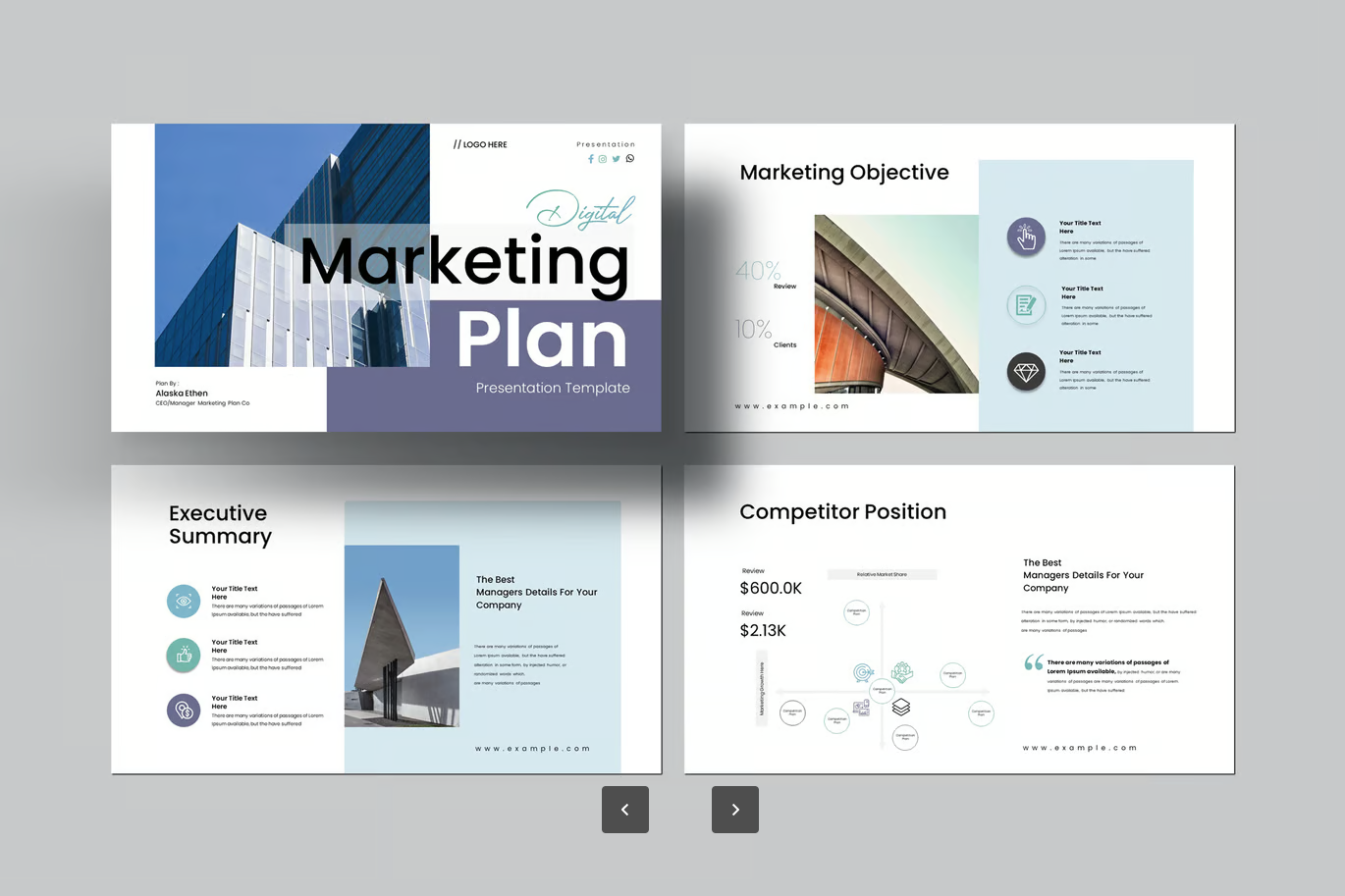 数字营销PPT模板可编辑Keynote商业计划书高端大气策划方案设计素材Digital Marketing Plan Keynote Template-演示喵HUB
