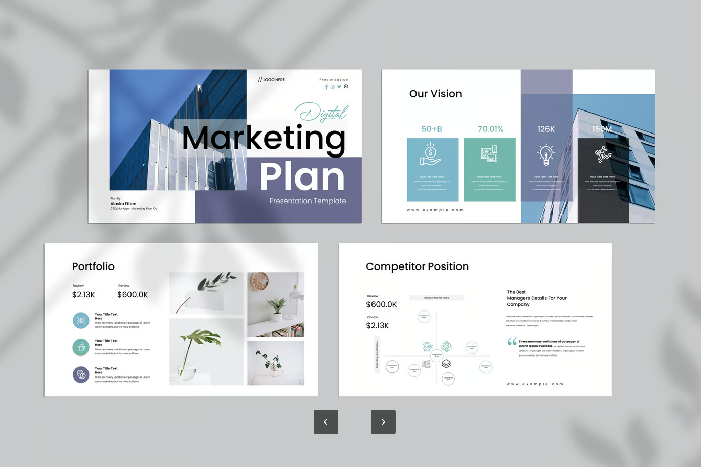 数字营销PPT模板可编辑Keynote商业计划书高端大气策划方案设计素材Digital Marketing Plan Keynote Template-演示喵HUB