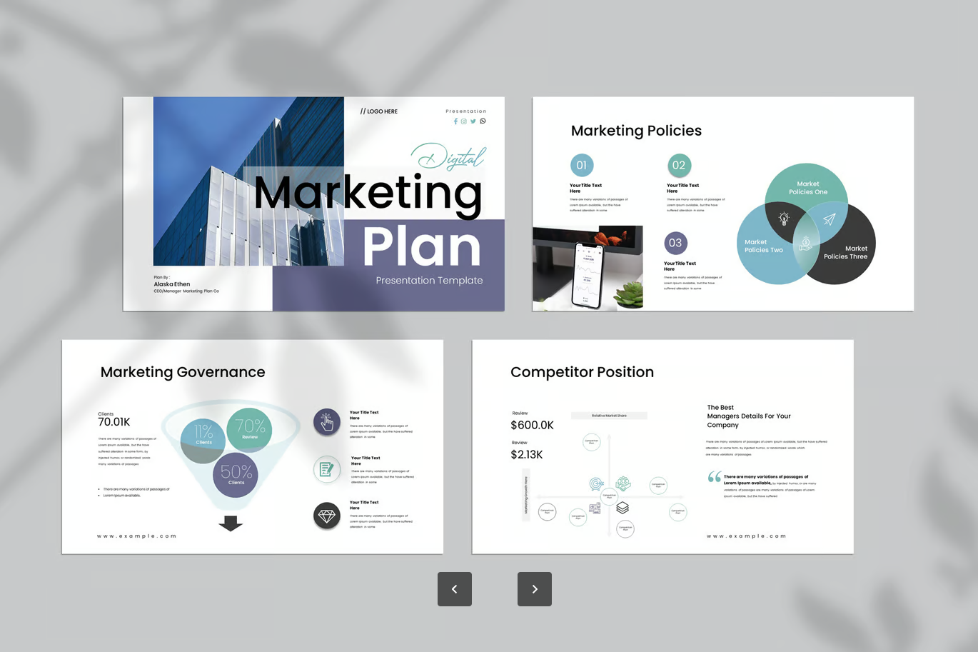 数字营销PPT模板可编辑Keynote商业计划书高端大气策划方案设计素材Digital Marketing Plan Keynote Template-演示喵HUB