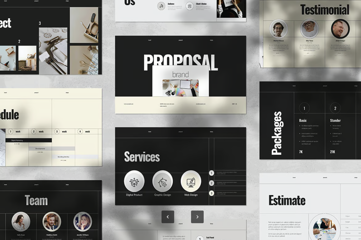 可编辑高端大气品牌提案Keynote模板商业计划书PPT设计创意方案Brand Proposal Template Keynote-演示喵HUB