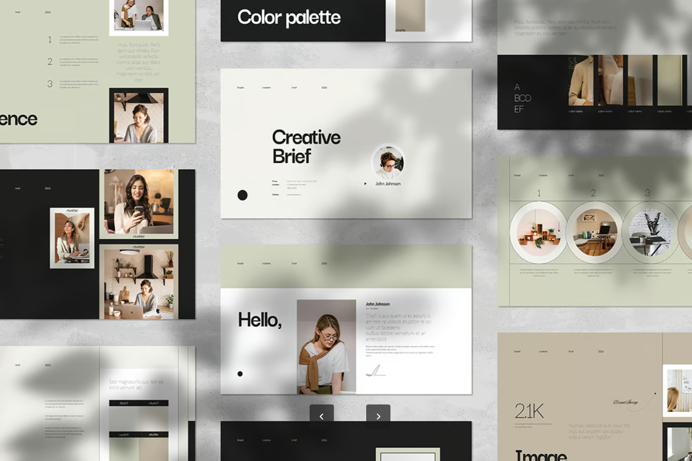 苹果Keynote创意简报PPT模板商务演示高端设计可编辑专业版Creative Brief Keynote Template-演示喵HUB