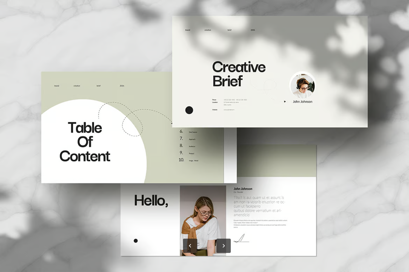 苹果Keynote创意简报PPT模板商务演示高端设计可编辑专业版Creative Brief Keynote Template-演示喵HUB