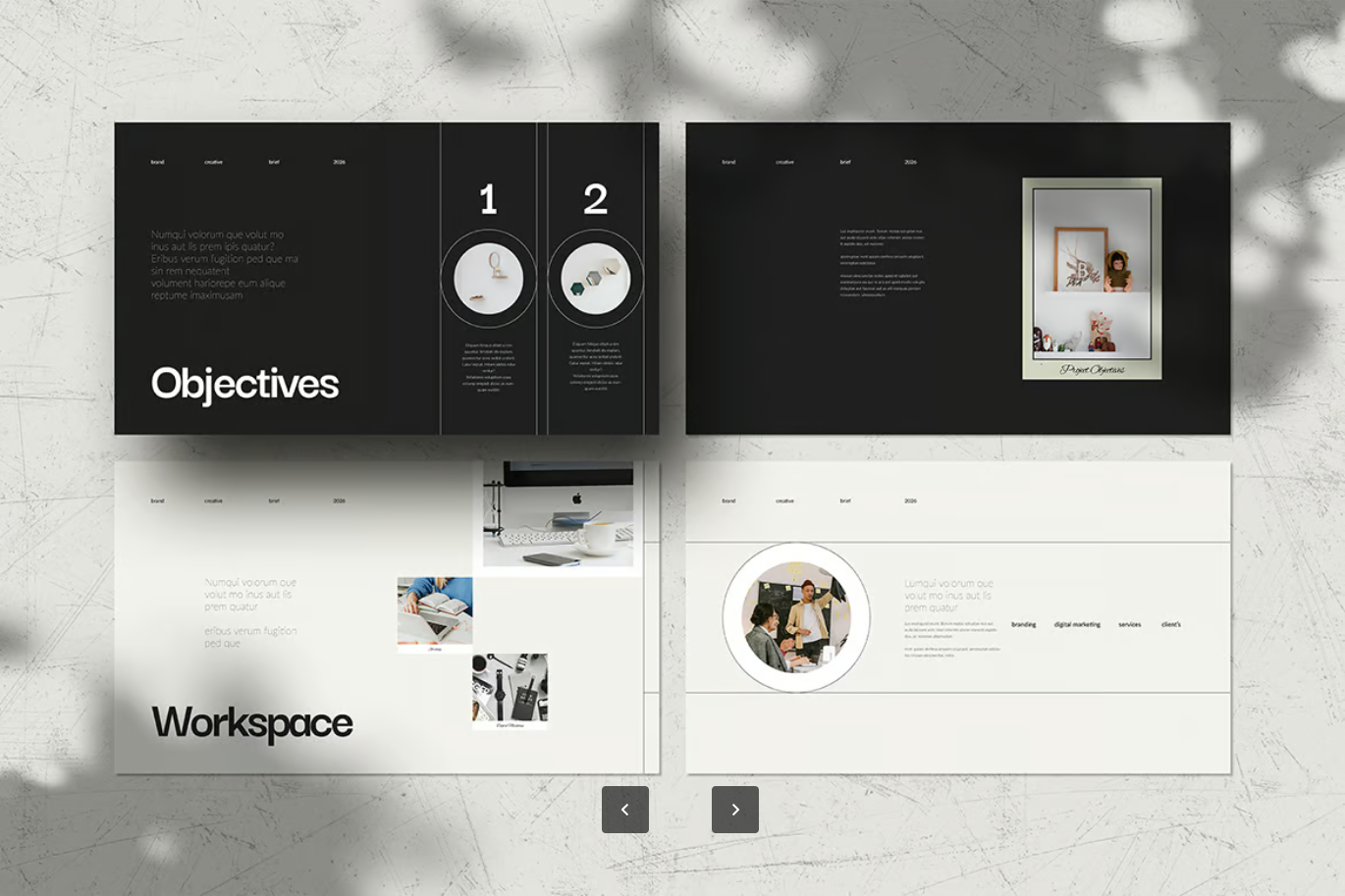 苹果Keynote创意简报PPT模板商务演示高端设计可编辑专业版Creative Brief Keynote Template-演示喵HUB