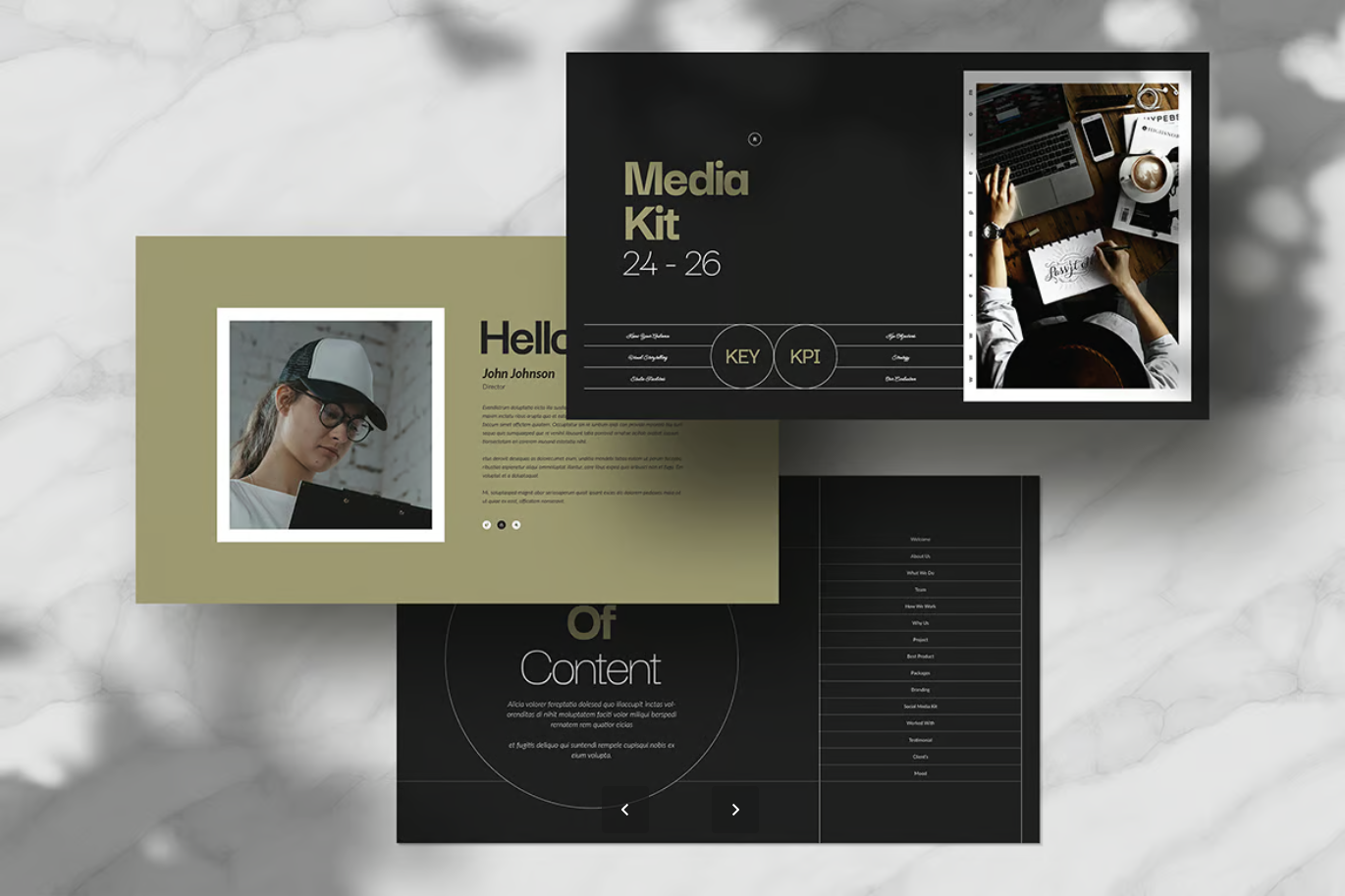 苹果Keynote专用社交媒体设计套装 商务演示PPT模板一键套用多场景Social Media Kit Template Keynote-演示喵HUB