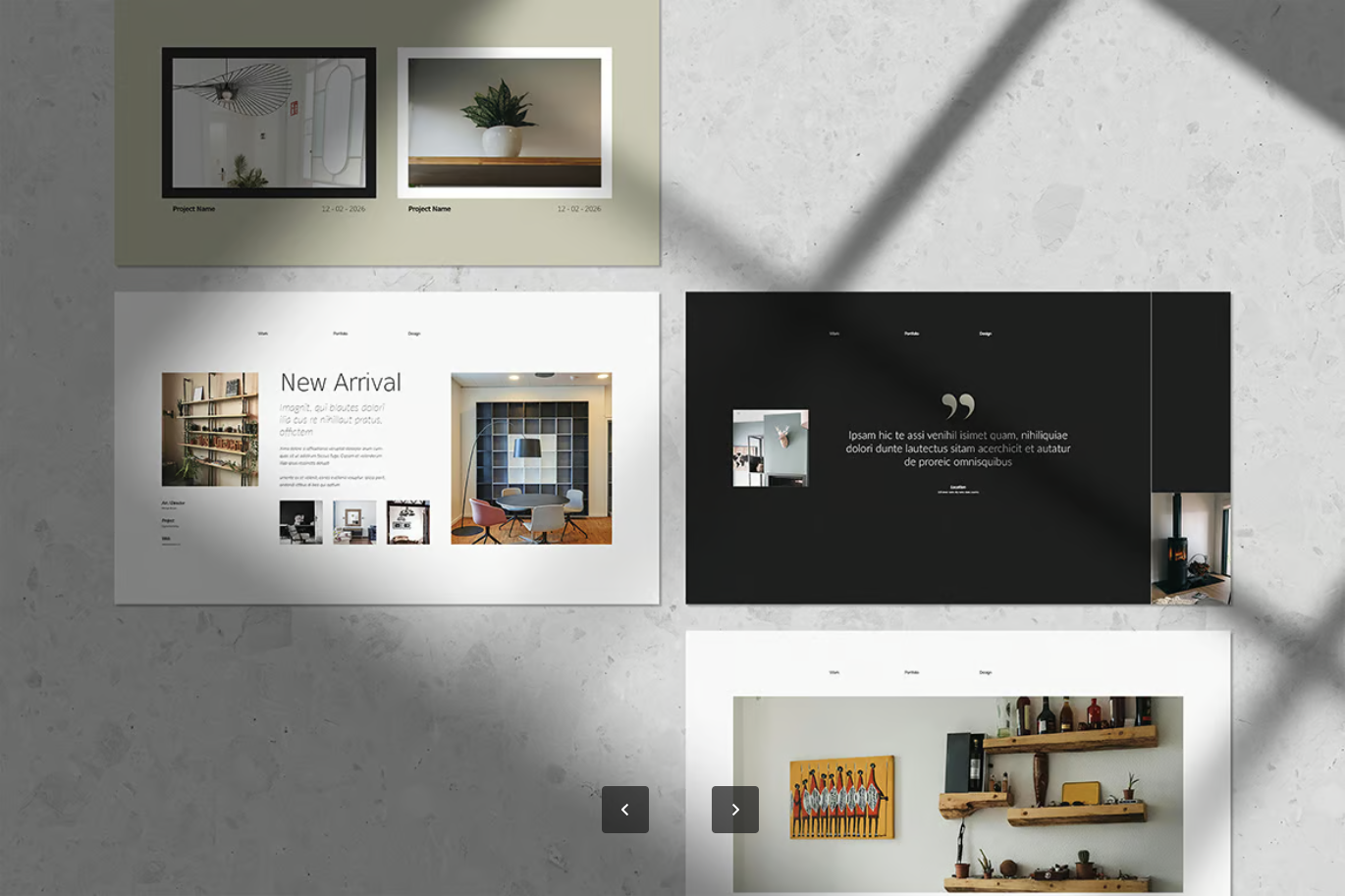 求职必备高端作品集Keynote模板创意简约PPT简历设计职场面试专用Portfolio Keynote Template-演示喵HUB