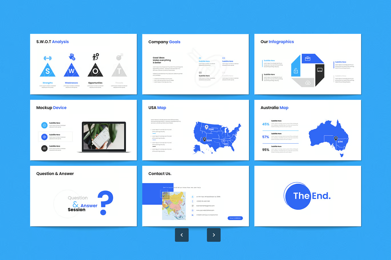 Startup Pitch Deck可编辑商业计划书PPT模板投资人专用极简设计Startup Pitch-Deck Presentation Template-演示喵HUB