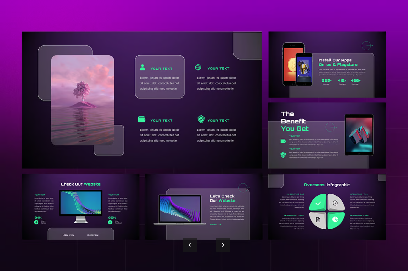 海外NFT元宇宙PPT模板Keynote商业演示高端可编辑设计素材Oversea – NFT Marketplace Keynote Template-演示喵HUB