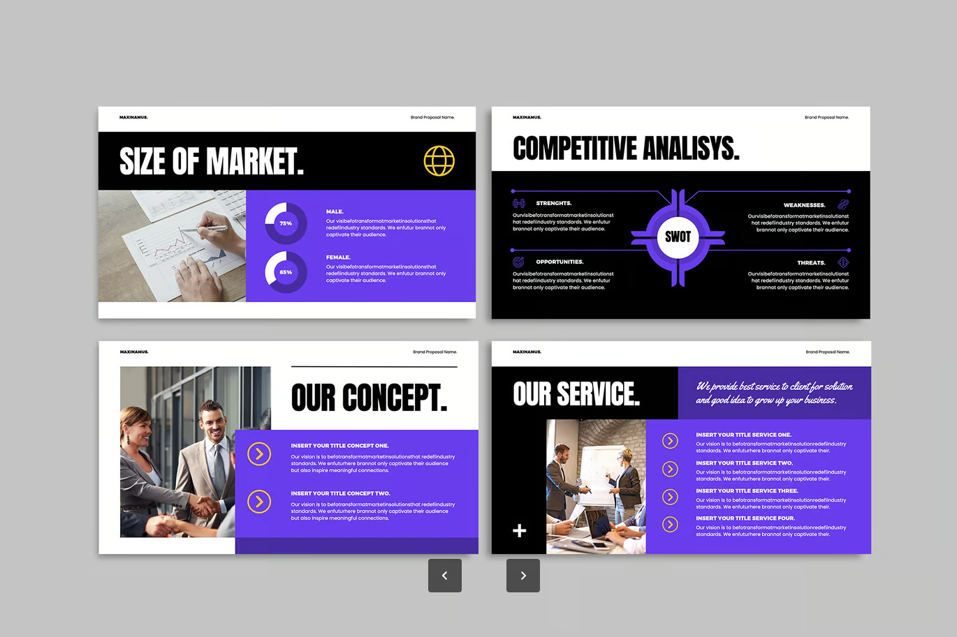 KEY品牌策划PPT模板可编辑高端商业计划书企业方案提案神器Brand Proposal Template-演示喵HUB