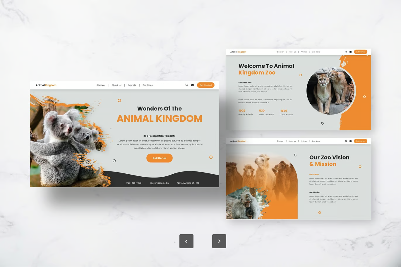 苹果专用动物园王国Keynote模板 高端创意动态商务PPT可编辑素材Animal Kingdom - Zoo Keynote Templates-演示喵HUB