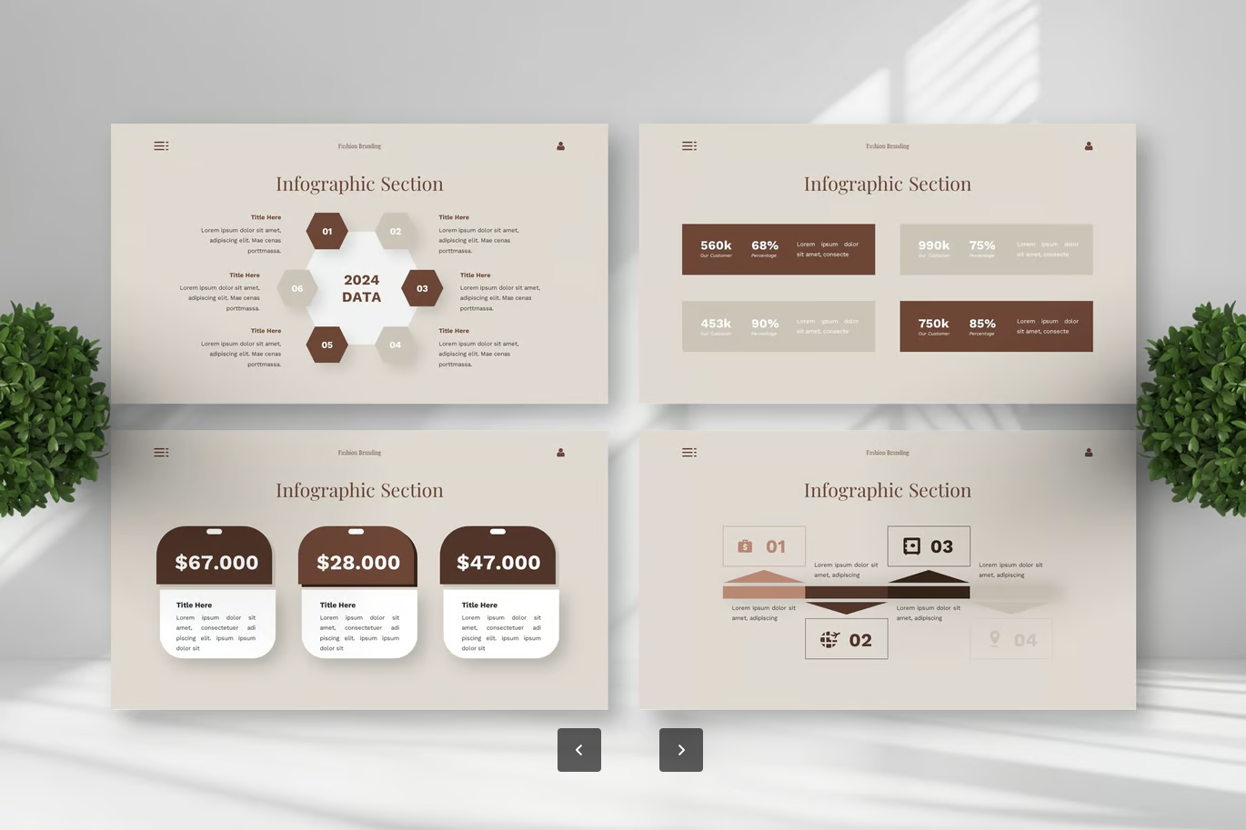 2025高端时尚品牌Keynote模板商务PPT设计创意演示文稿幻灯片Fashion Branding - Trend Keynote Templates-演示喵HUB