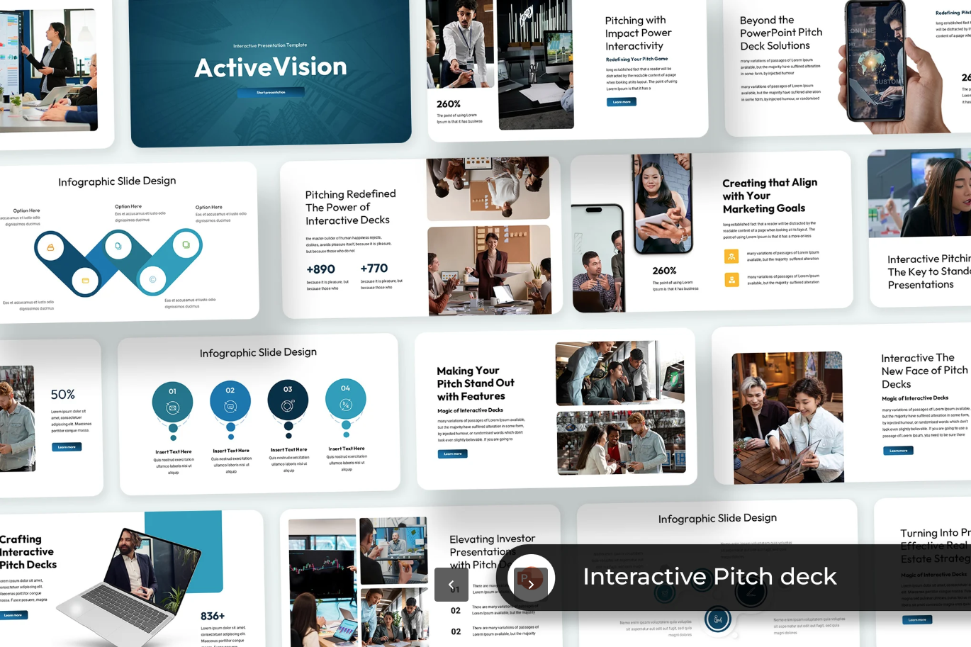 高端商务动态PPT模板可编辑创意简约企业路演融资商业计划书Interactive Pitch Deck-演示喵HUB