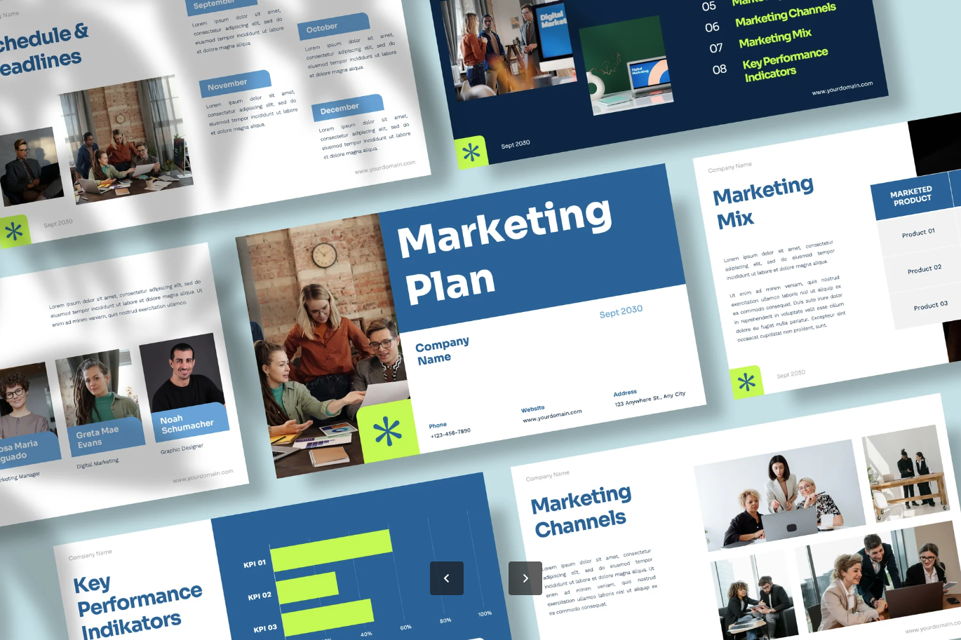 Keynote可编辑PPT模板高级感营销策划商业计划2025款Marketing Plan Keynote Presentation-演示喵HUB