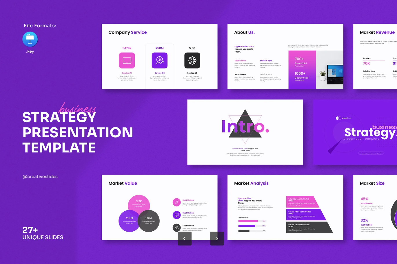 高端商务PPT模板企业战略规划可编辑简约大气工作总结汇报Business Strategy Presentation Template-演示喵HUB