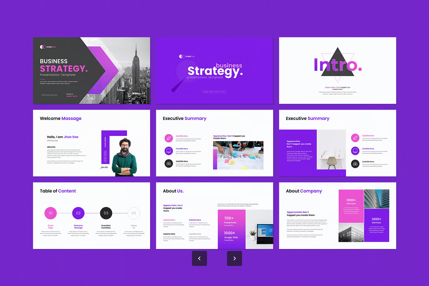 高端商务PPT模板企业战略规划可编辑简约大气工作总结汇报Business Strategy Presentation Template-演示喵HUB