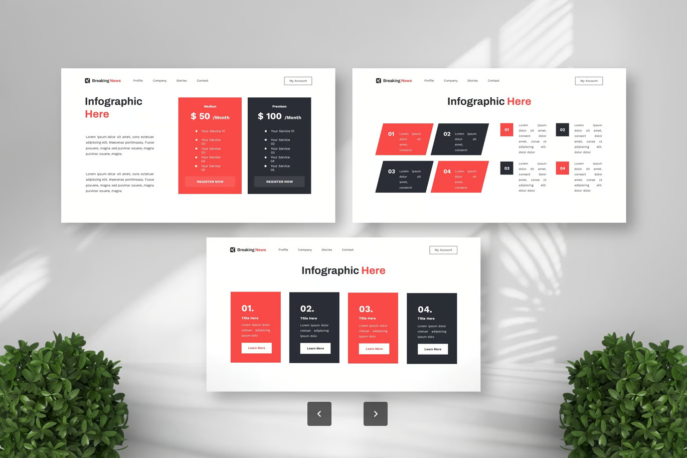2025高端商务Keynote模板苹果专用发布会新闻风企业演示PPT设计Breaking News - Business Keynote Templates-演示喵HUB