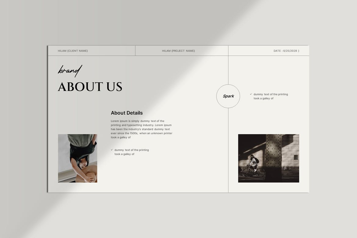 K0450 简洁优雅品牌战略计划发展规划排版PPT+Keynote模版 Brand Strategy Template-演示喵HUB