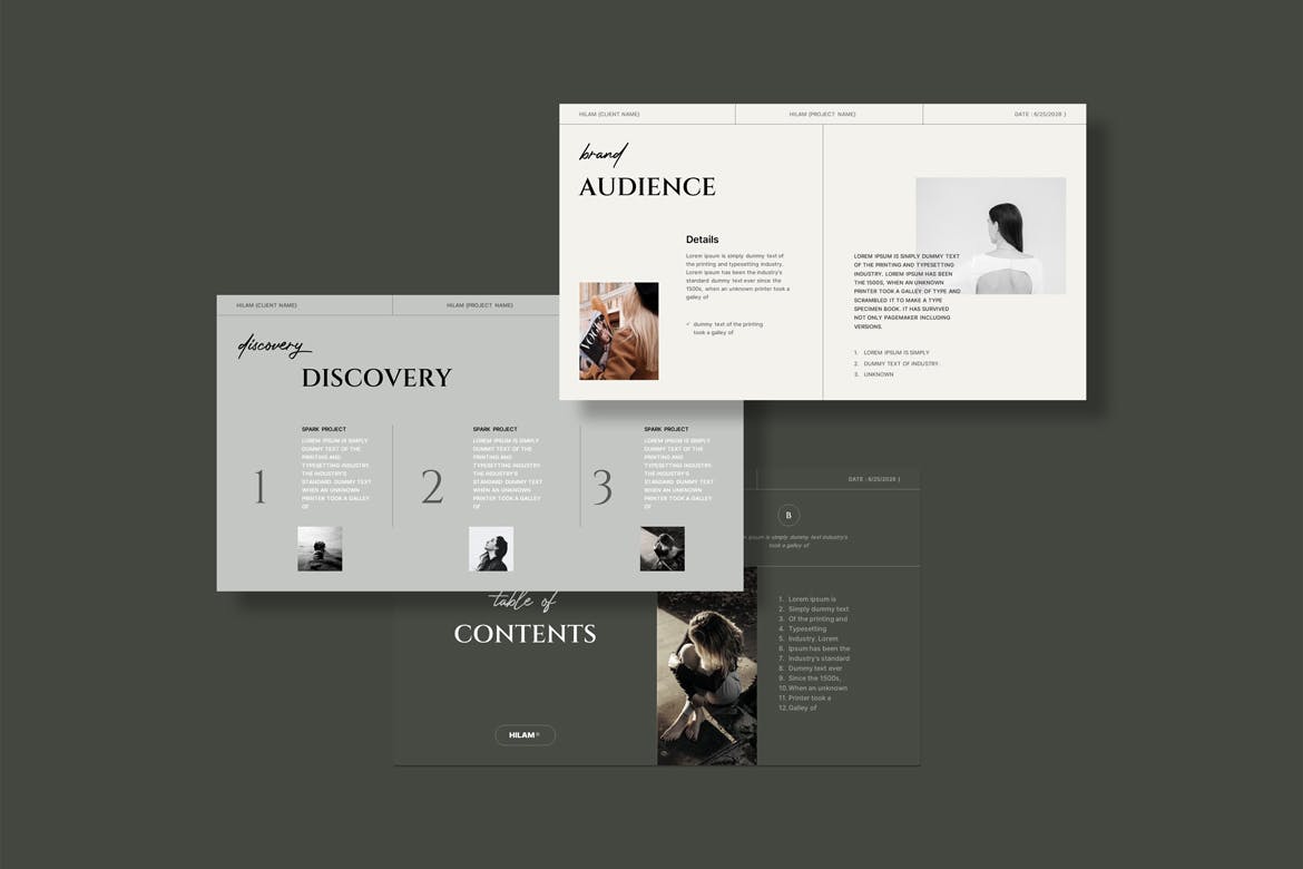 K0450 简洁优雅品牌战略计划发展规划排版PPT+Keynote模版 Brand Strategy Template-演示喵HUB