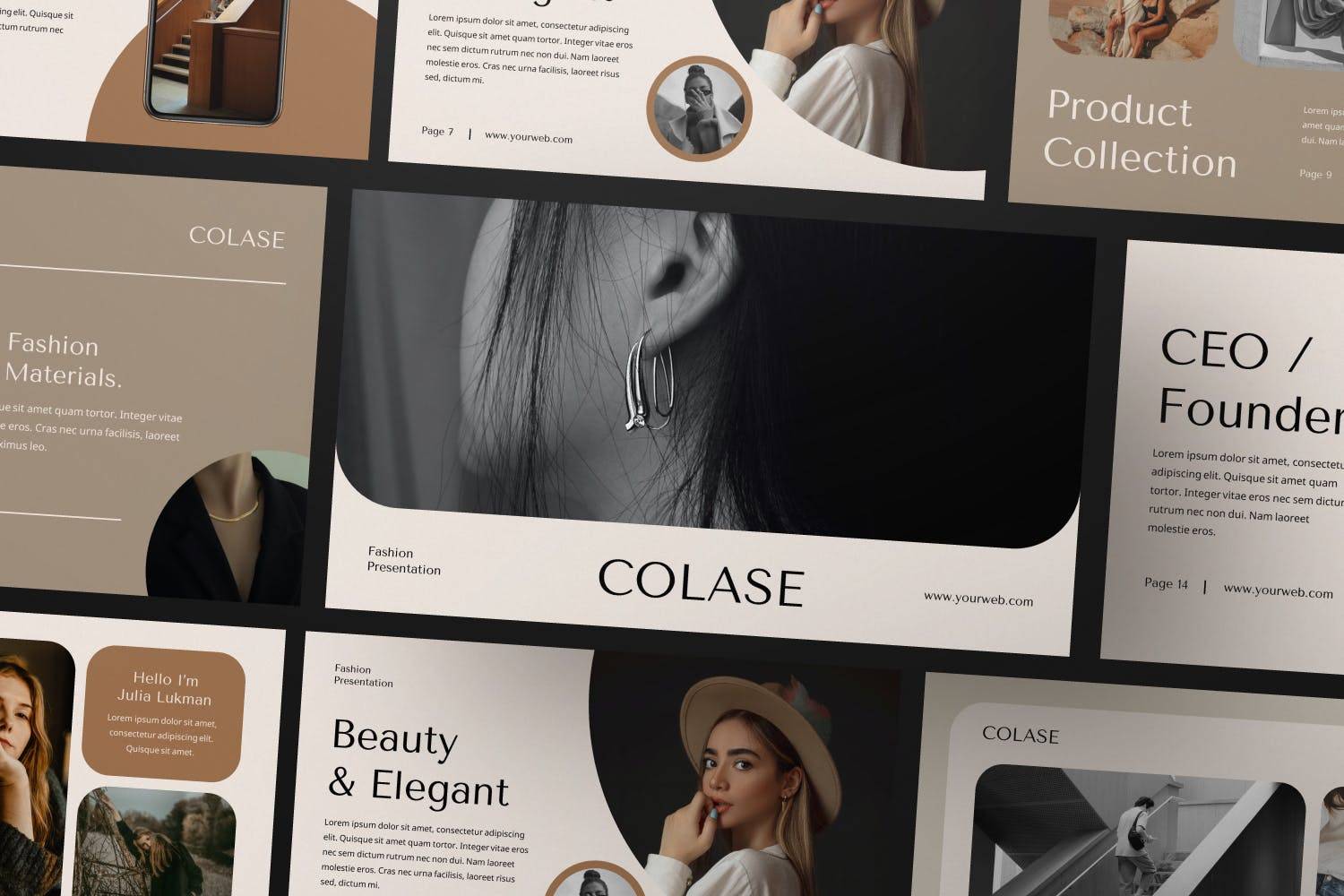 K0451 莫兰迪风时尚多用途优雅主题Keynote模板 Colase Creative Keynote Presentation-演示喵HUB