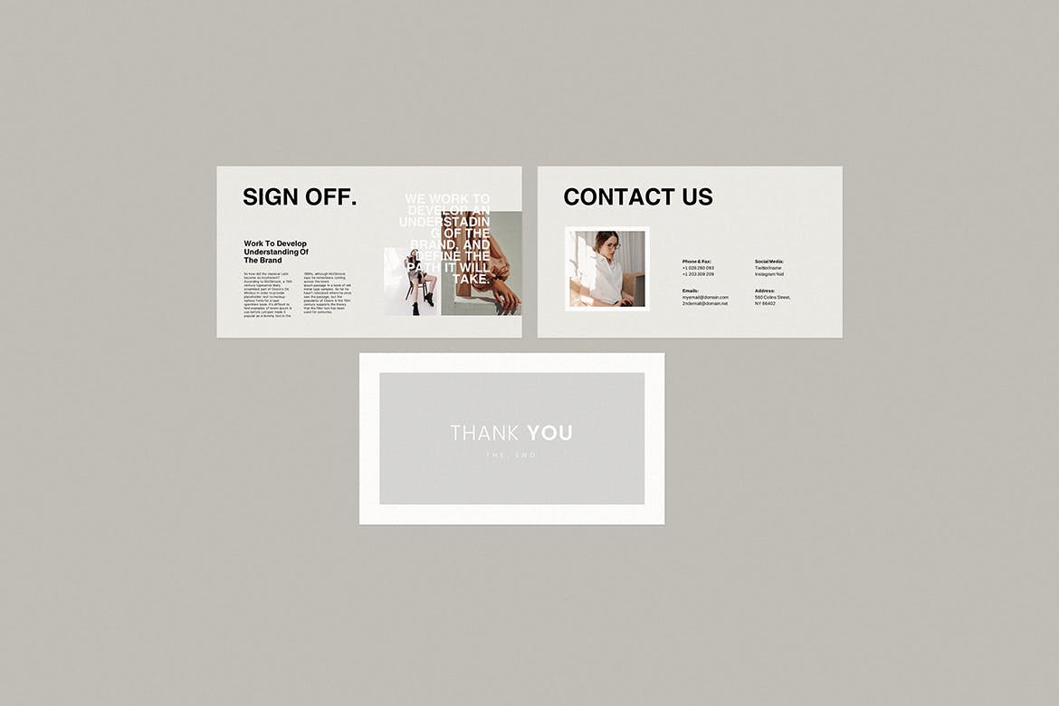 K0453 莫兰迪色系优雅时尚轻奢女性项目品牌介绍Keynote模板 Brand Proposal Keynote Template-演示喵HUB