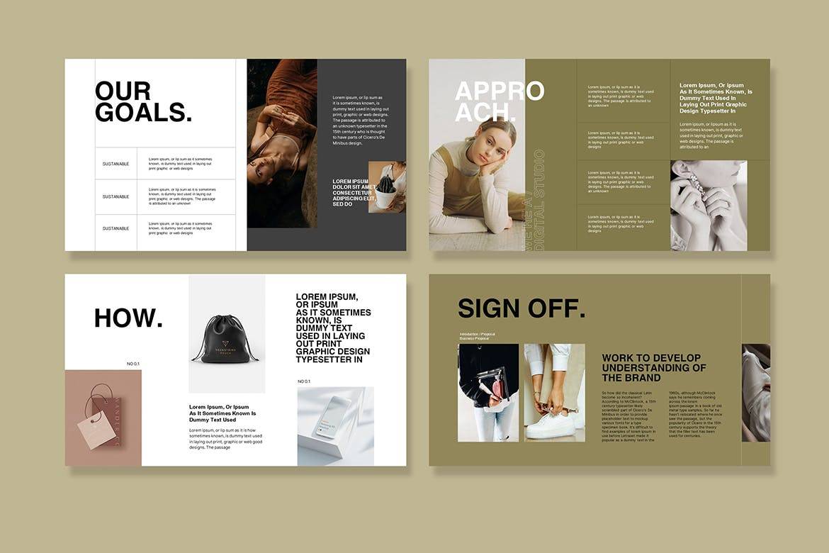 K0453 莫兰迪色系优雅时尚轻奢女性项目品牌介绍Keynote模板 Brand Proposal Keynote Template-演示喵HUB