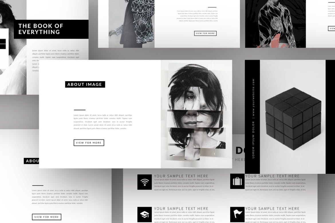 K0455 摄影师作品集展示商业keynote模板演示文稿Portofolio Agency - Keynote-演示喵HUB