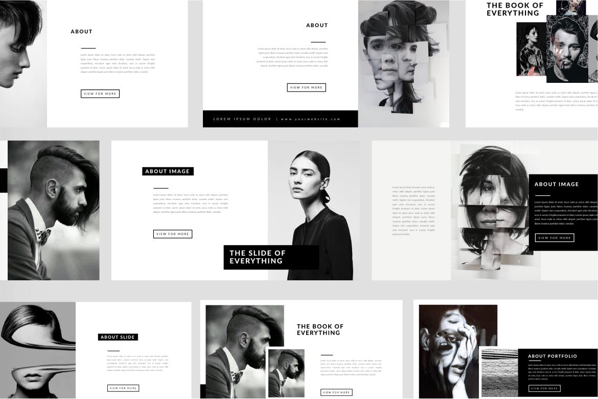 K0455 摄影师作品集展示商业keynote模板演示文稿Portofolio Agency - Keynote-演示喵HUB