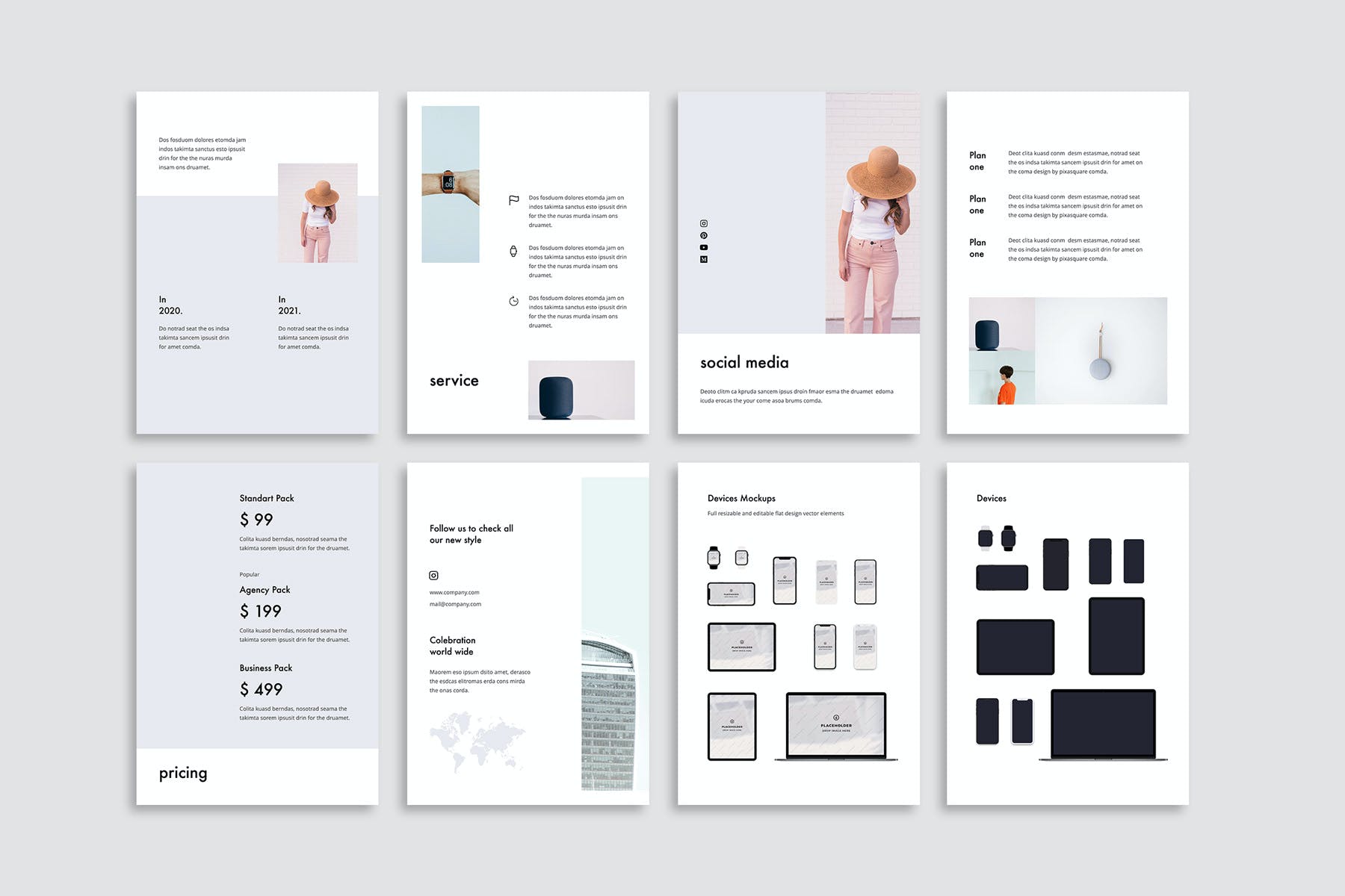 K0467 竖版简洁个人简历作品集产品目录商业手册Keynote模板 FORM - Keynote Vertical Template Presentation-演示喵HUB