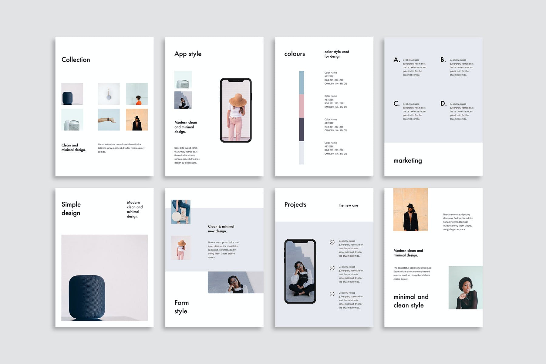 K0467 竖版简洁个人简历作品集产品目录商业手册Keynote模板 FORM - Keynote Vertical Template Presentation-演示喵HUB