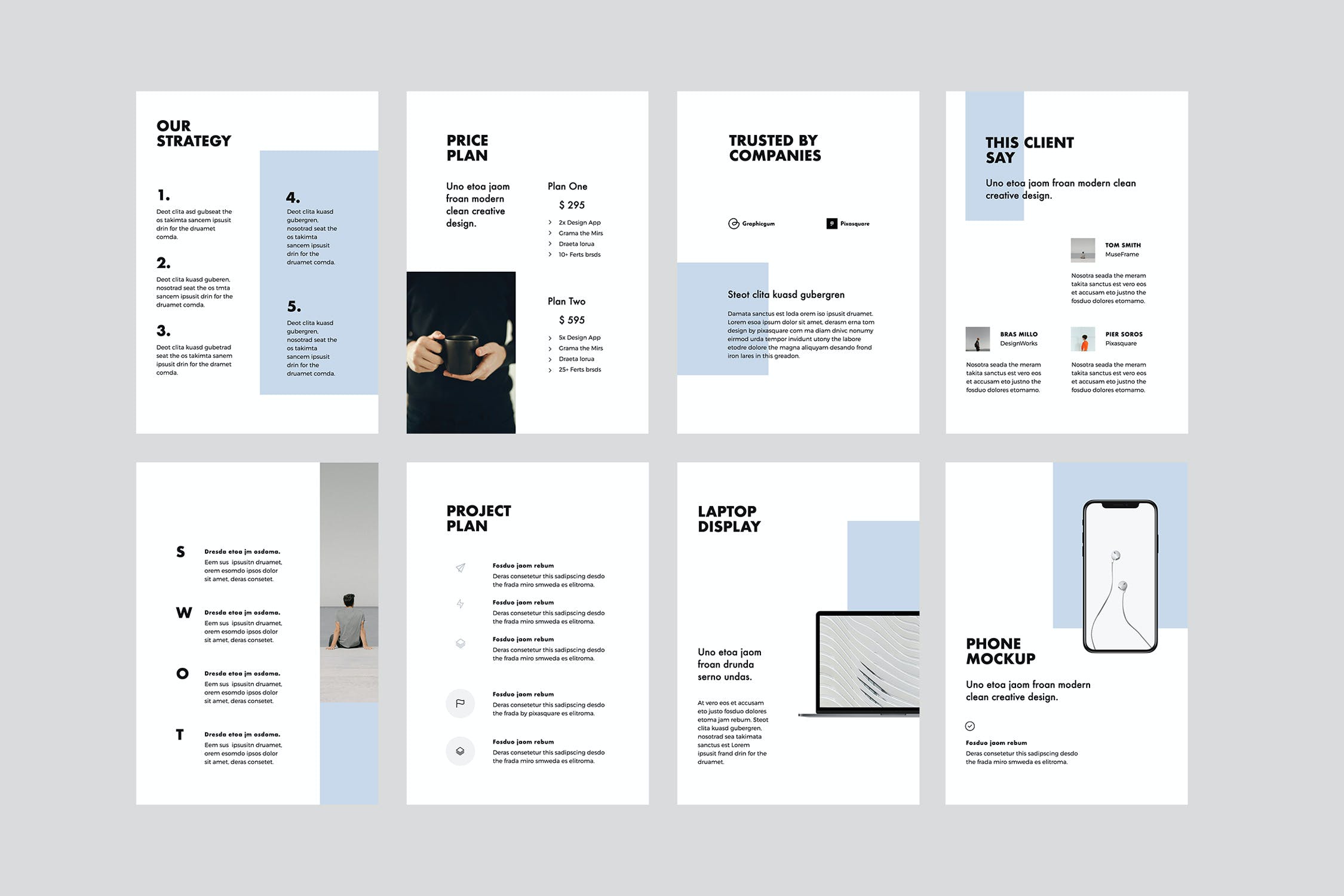 K0469 竖版简洁个人摄影设计作品集简历Keynote模板 BILBAO - A4 Vertical Keynote Template-演示喵HUB