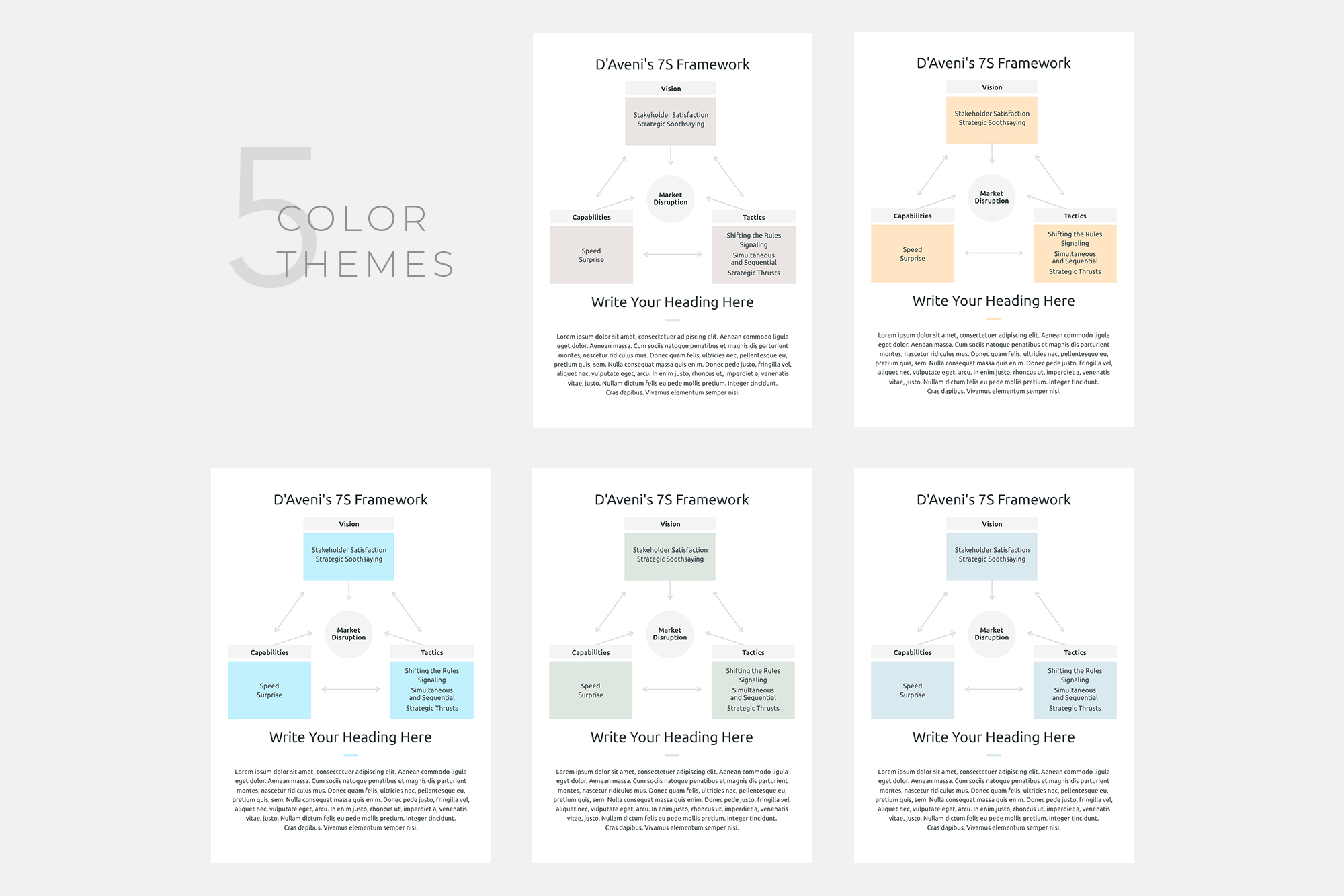 K0471 竖版商业数据报表市场调查行业分析Keynote模板 Vertical Business Strategy Two Keynote Template-演示喵HUB