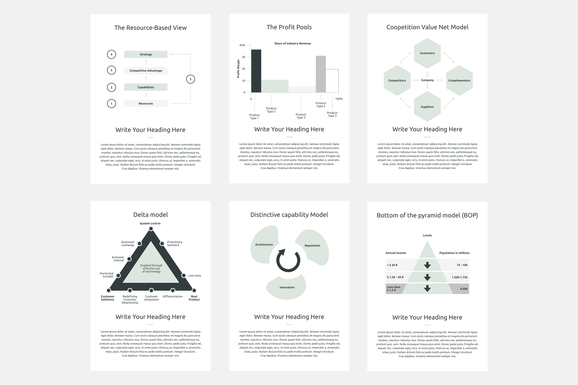 K0471 竖版商业数据报表市场调查行业分析Keynote模板 Vertical Business Strategy Two Keynote Template-演示喵HUB
