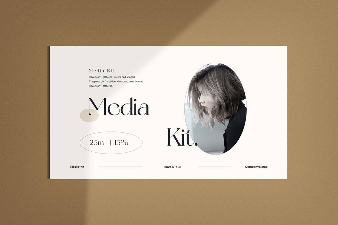 K0478 优雅轻奢女性产品莫兰迪风主题发布PPT+Keynote模版 Gloriya Media Kit Template-演示喵HUB