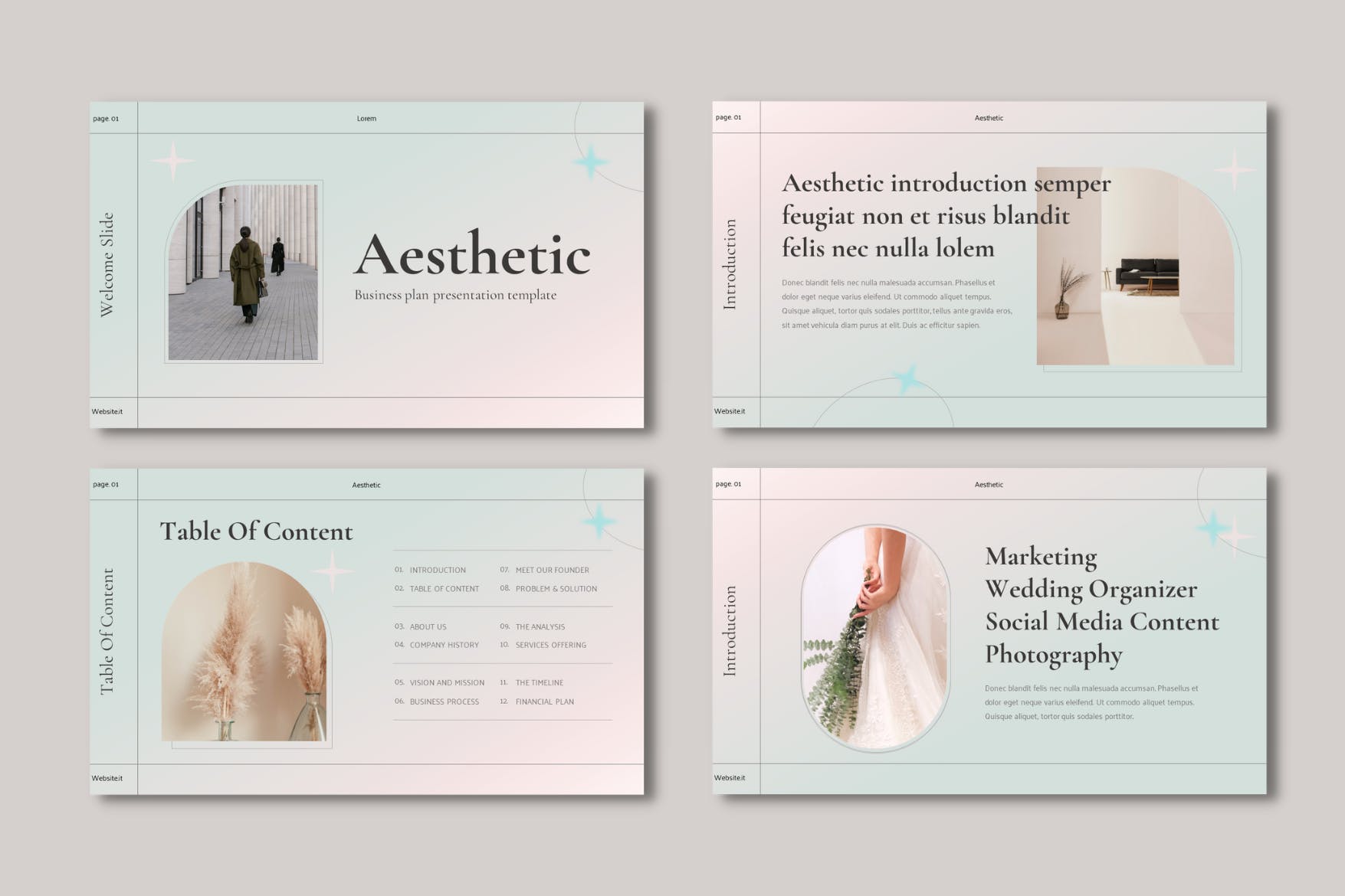 K0479 优雅微渐变美学主题商业计划书Keynote模版 Aesthetic Keynote Business Plan Presentation-演示喵HUB