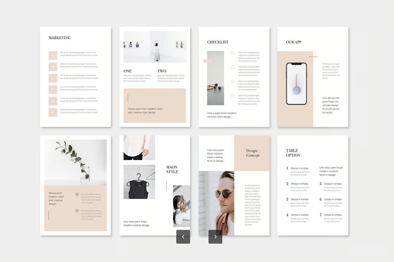 Keynote竖版PPT模板商务风简约大气A4USLetter双尺寸演讲专用MAON - Vertical Keynote A4 + US Letter Template-演示喵HUB