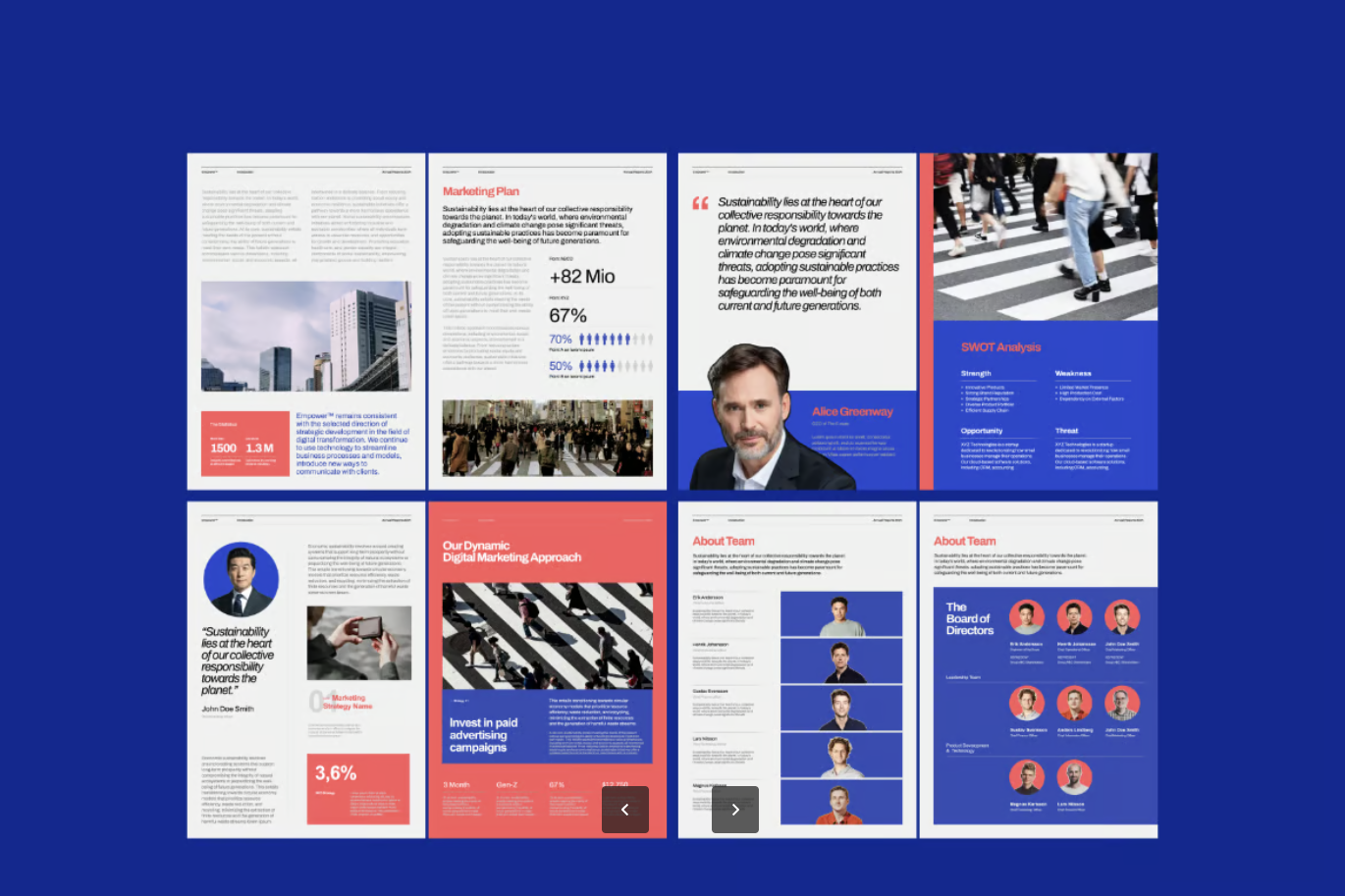 【商务风PPT模板】A4竖版高端可编辑工作报告年终总结KeynoteEmpower Vertical A4 Business Report Keynote-演示喵HUB