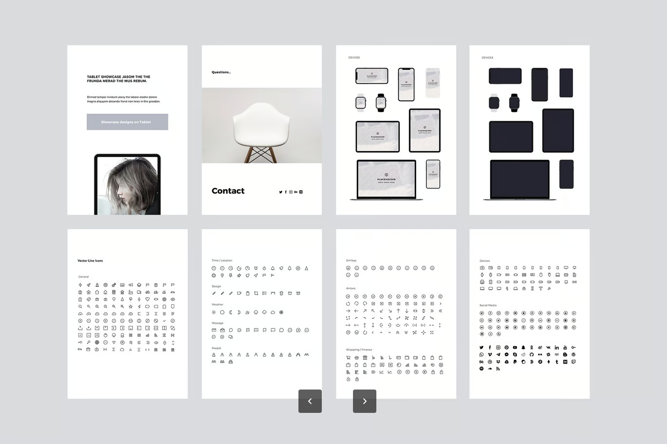 高端商务风A4竖版Keynote模板 创意简约可编辑PPT演示文稿设计VIGO - A4 Vertical Keynote Template-演示喵HUB