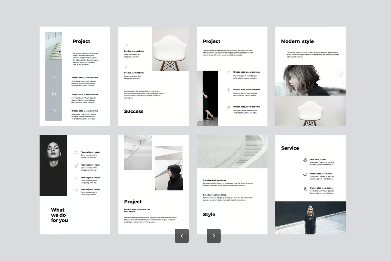 高端商务风A4竖版Keynote模板 创意简约可编辑PPT演示文稿设计VIGO - A4 Vertical Keynote Template-演示喵HUB