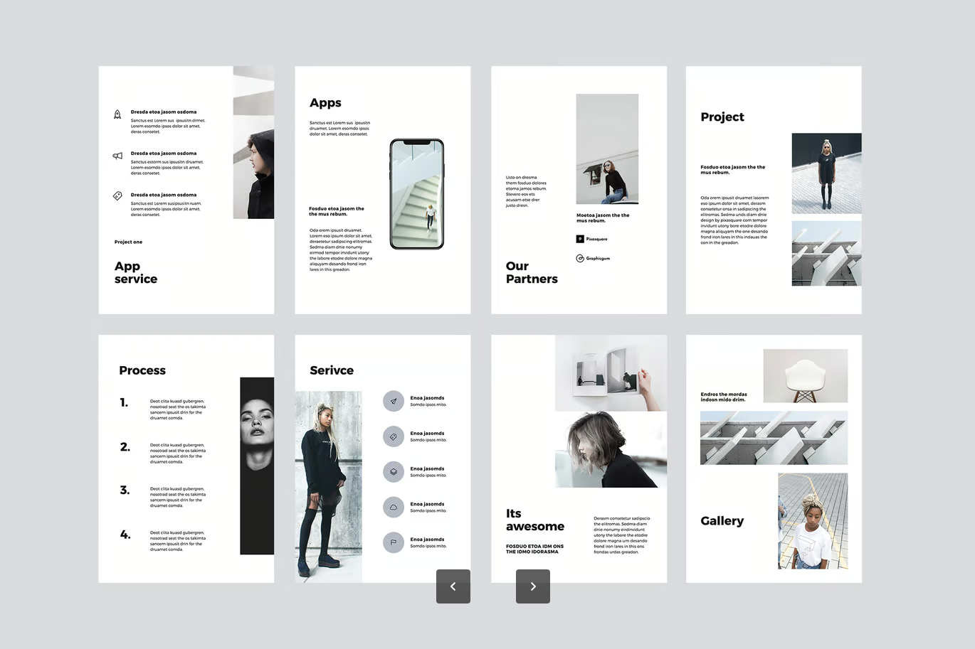 高端商务风A4竖版Keynote模板 创意简约可编辑PPT演示文稿设计VIGO - A4 Vertical Keynote Template-演示喵HUB