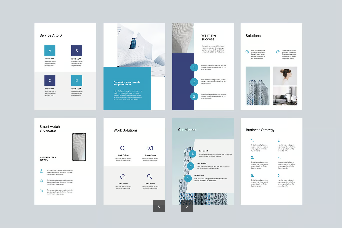 ARON极简商务Keynote模板A4竖版可编辑高级感PPT工作汇报苹果风ARON - A4 Vertical Keynote Template-演示喵HUB