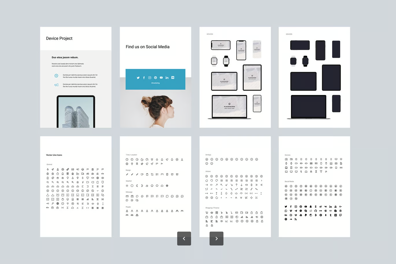 ARON极简商务Keynote模板A4竖版可编辑高级感PPT工作汇报苹果风ARON - A4 Vertical Keynote Template-演示喵HUB