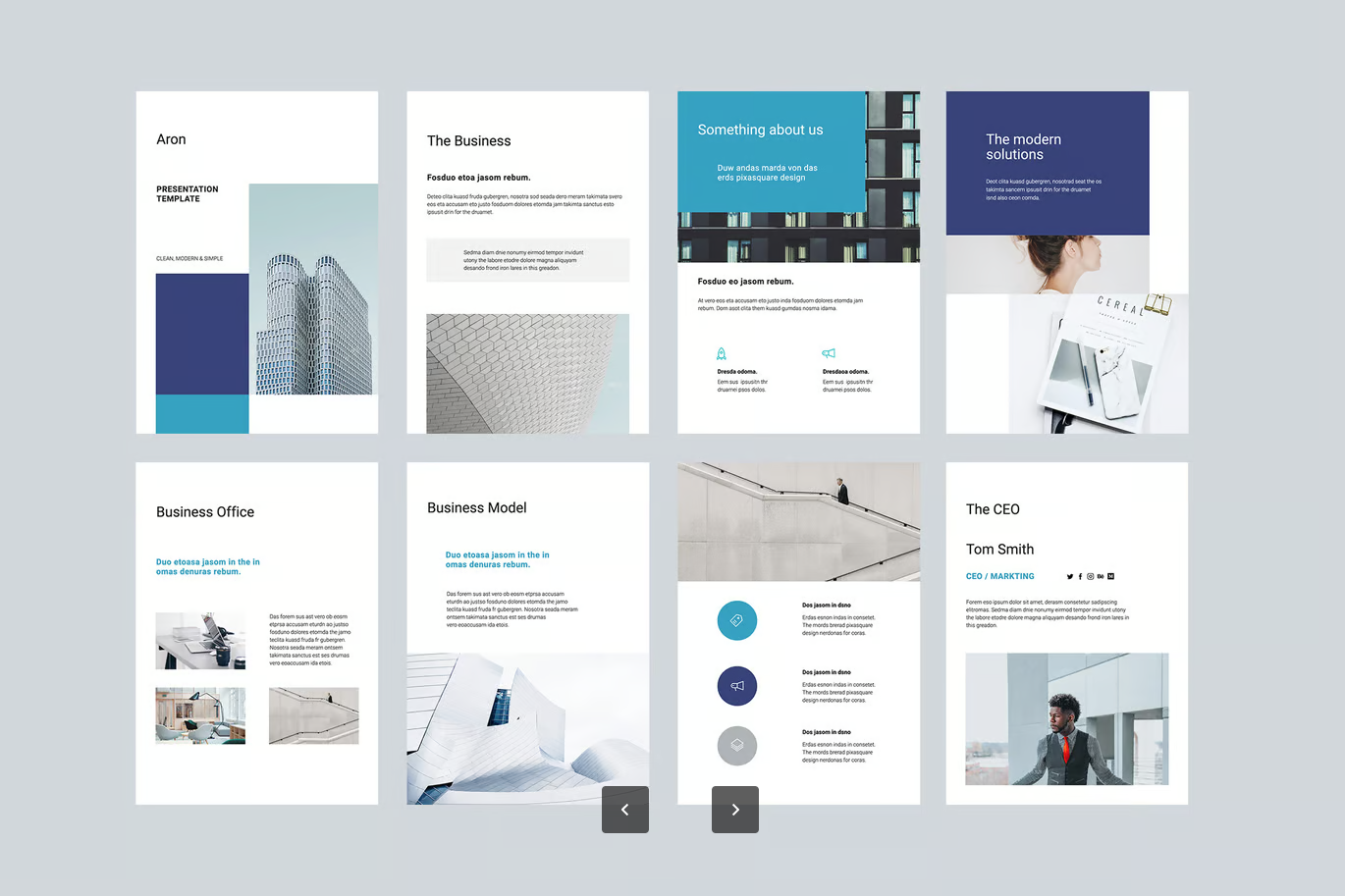 ARON极简商务Keynote模板A4竖版可编辑高级感PPT工作汇报苹果风ARON - A4 Vertical Keynote Template-演示喵HUB