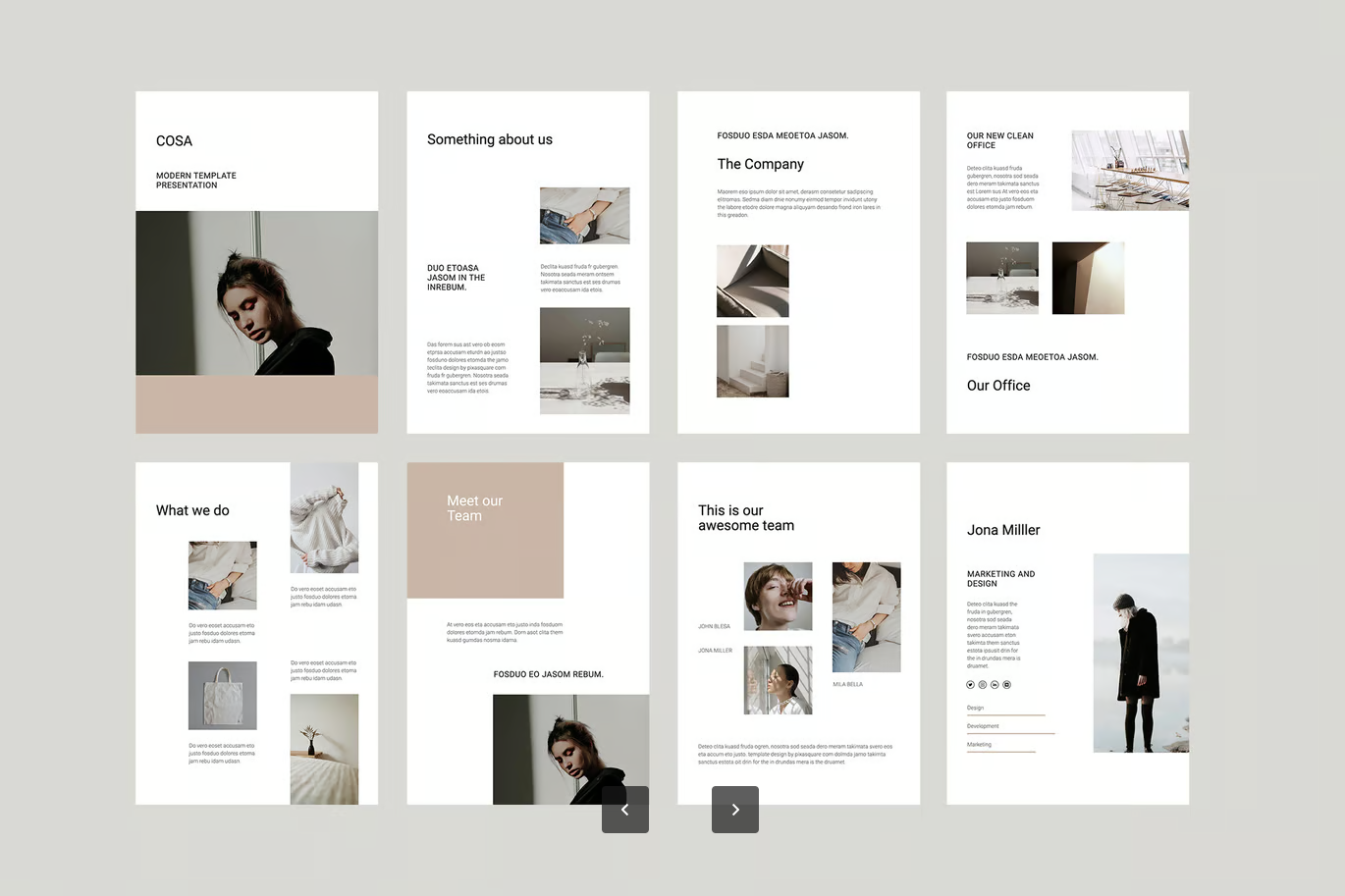 2024新款A4竖版Keynote模板商务风简约大气高端设计COSA - A4 Vertical Keynote Template-演示喵HUB