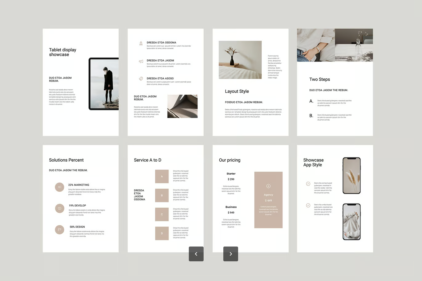 2024新款A4竖版Keynote模板商务风简约大气高端设计COSA - A4 Vertical Keynote Template-演示喵HUB