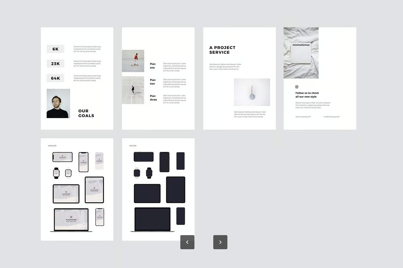 Keynote商务模板A4竖版极简可编辑苹果风毕业答辩PPT素材MODEN - A4 Vertical Keynote Style Template-演示喵HUB