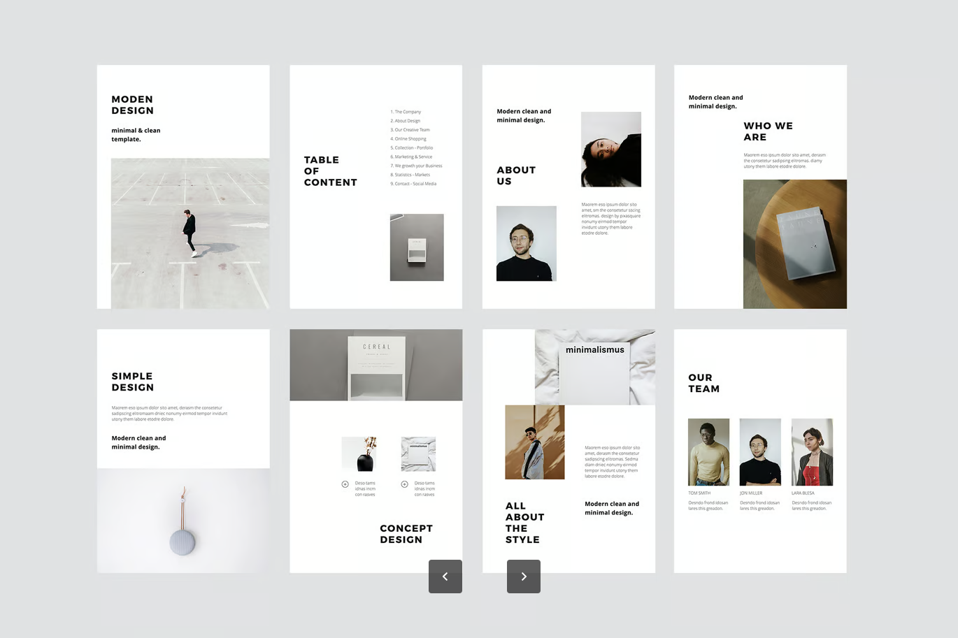 Keynote商务模板A4竖版极简可编辑苹果风毕业答辩PPT素材MODEN - A4 Vertical Keynote Style Template-演示喵HUB