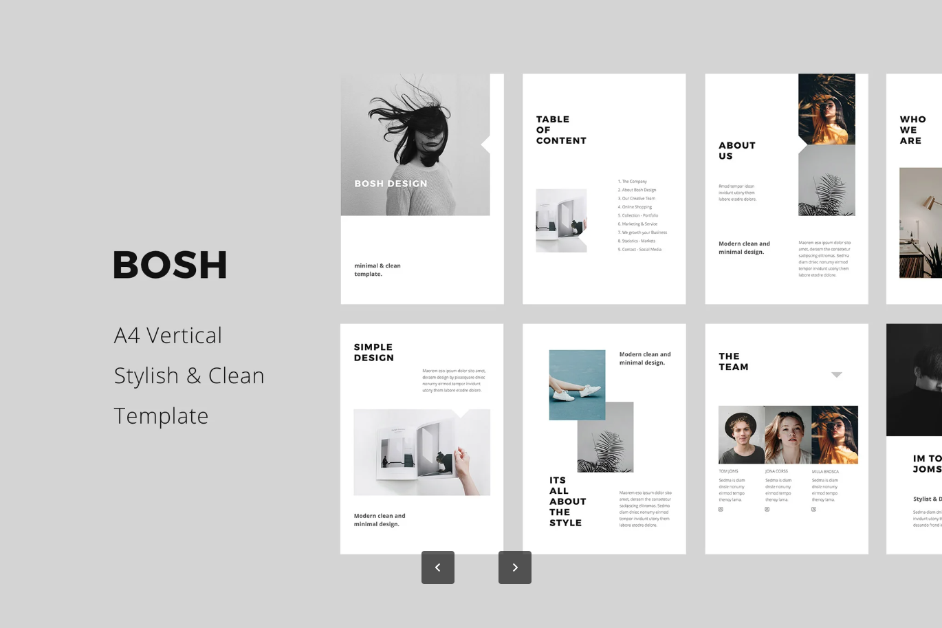 A4竖版Keynote模板高端商务风可编辑全矢量30页毕业答辩PPT素材BOSH - A4 Vertical Keynote Template-演示喵HUB