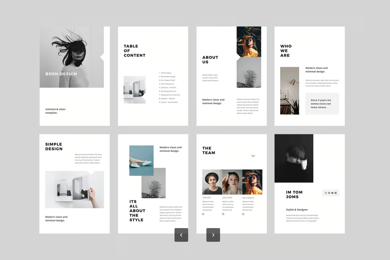 A4竖版Keynote模板高端商务风可编辑全矢量30页毕业答辩PPT素材BOSH - A4 Vertical Keynote Template-演示喵HUB