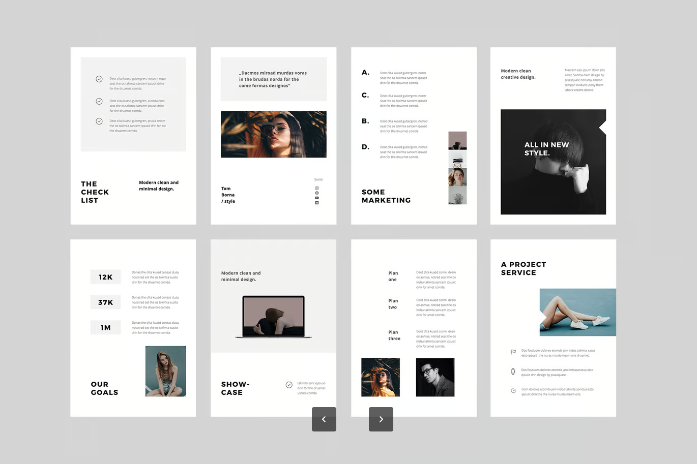 A4竖版Keynote模板高端商务风可编辑全矢量30页毕业答辩PPT素材BOSH - A4 Vertical Keynote Template-演示喵HUB