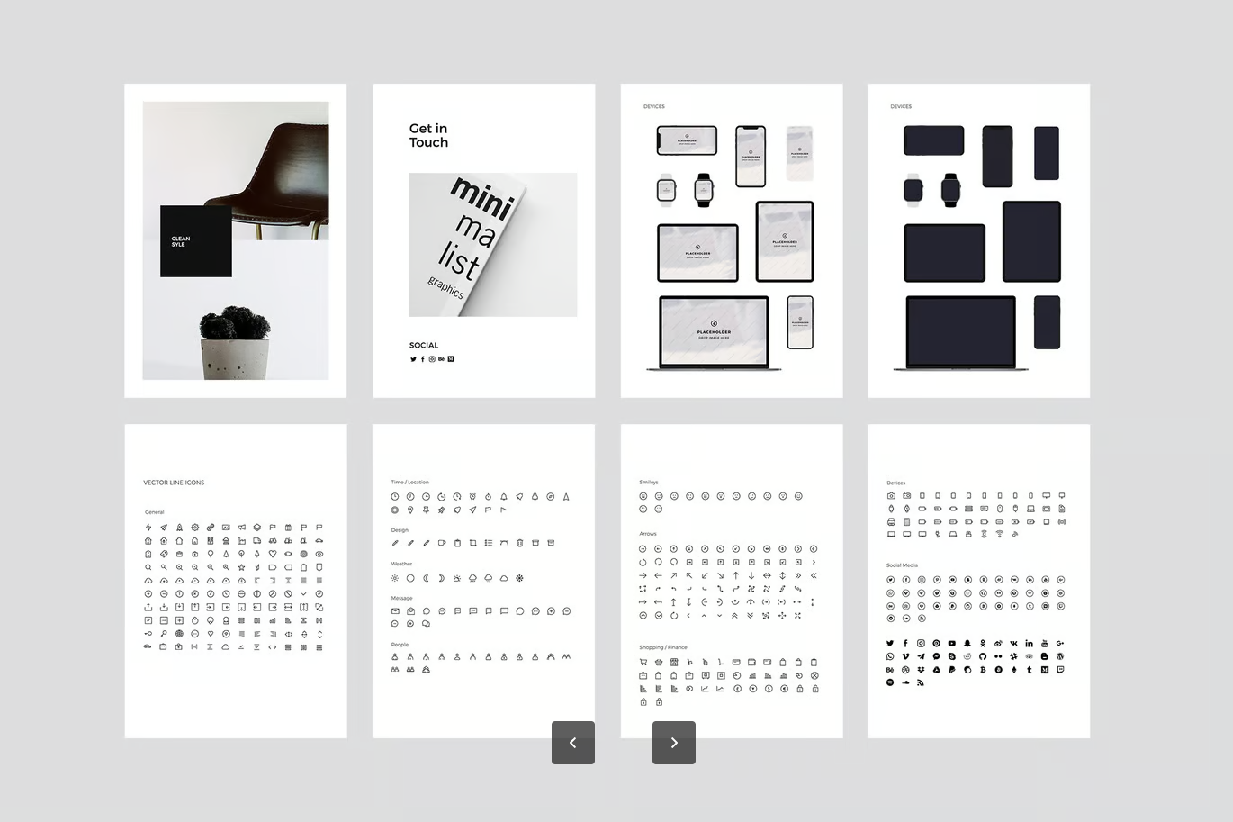 MURO现代简约A4竖版Keynote模板商务风PPT设计苹果专用可编辑MURO - Keynote Modern A4 Vertical Template-演示喵HUB